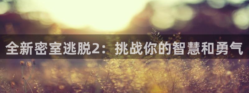 天美娱乐2登录：全新密室逃脱2：挑战你的智慧和勇气